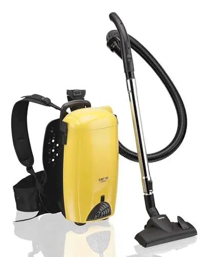 Produktbild: MELISSA, 16420275 Rückenstaubsauger,Rucksack Staubsauger Rücken-Sauger-Wandsauger 899 Watt,mit Blas-Funktion, Gelb Schwarz, 25, 5 x 49 x 32 cm, W