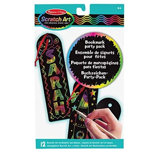 Produktbild: Melissa & Doug 10474 Scratch Art Buchzeichen-Party-Pack, Aktivitätsset, 4+ years