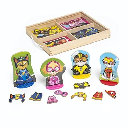 Produktbild: Melissa & Doug PAW Patrol magnetisches Rollenspiel aus Holz (64 Teile)