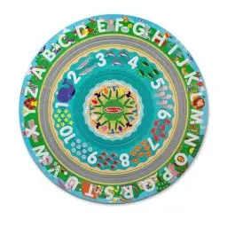 Produktbild: Melissa & Doug Bodenpuzzle Schienen rund um die Küste aus Karton und aufziehbare Fahrzeuge – 48 Teile, für Jungen und Mädchen ab 3 Jahren