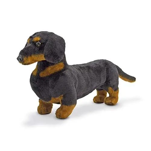 Produktbild: Melissa & Doug Dachshund - Plush | Soft Toy | Animal | All Ages | Gift for Boy or Girl, 35 cm, Schwarz