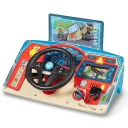 Produktbild: Melissa & Doug PAW Patrol Rettungsmission Armaturenbrett aus Holz - Lernspielzeug mit Licht, Soundeffekten und beweglichen Teilen, fantasievolles Rollenspiel für Kinder ab 3 Jahren