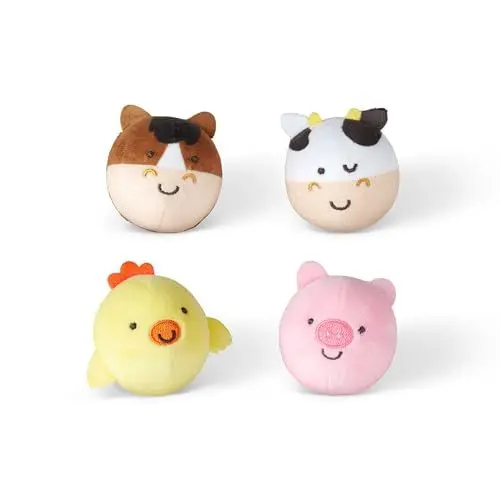Produktbild: Melissa & Doug Rollables Bauernhof-Freunde Baby- und Kleinkindspielzeug (4 Teile) | Entwicklungsspielzeug | Spielzeug mit Tieren für Babys und Kleinkinder | 0+ | Geschenk für Baby-Jungen-Mädchen