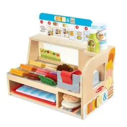 Produktbild: Melissa & Doug Sandwich-Shop für Kinder von 3 bis 6 Jahren, aus Holz und Filz, Rollenspiel, 52 Teile