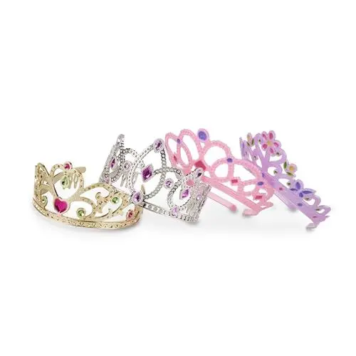 Produktbild: Melissa & Doug Tiaras Verkleidung | Rollenspiel-Kollektion | Fantasiespiel | Rollenspiel | Halloween Kostüm | 3+ | Geschenk für Jungen oder Mädchen | Für Karneval, Fasching, Mottoparty