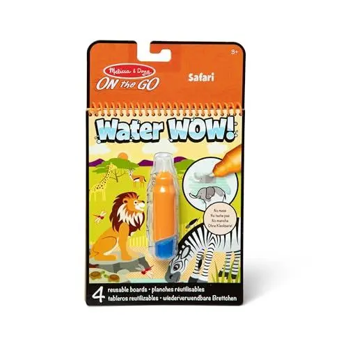 Produktbild: Melissa & Doug Wassereinfärbungsbrett – Safari | Aktivitätsbrett | Reisen | 3+ | Geschenk für Jungen oder Mädchen