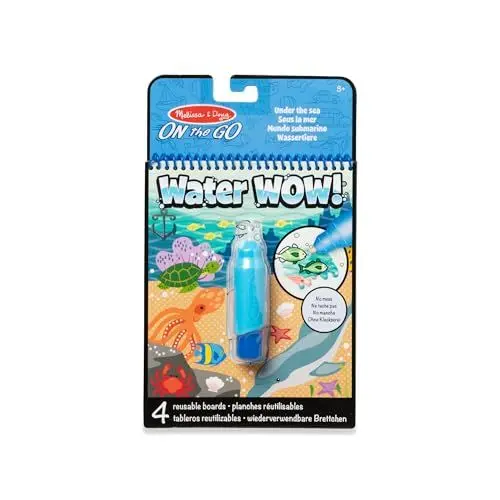 Produktbild: Melissa & Doug Wassereinfärbungsbrett – unter dem Meer | Aktivitätsbrett | Reisen | 3+ | Geschenk für Jungen oder Mädchen
