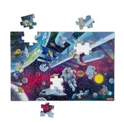 Produktbild: Melissa & Doug Weltraum-Bodenpuzzle aus Karton, das im Dunkeln leuchtet - 48 Teile, für Jungen und Mädchen ab 3 Jahren