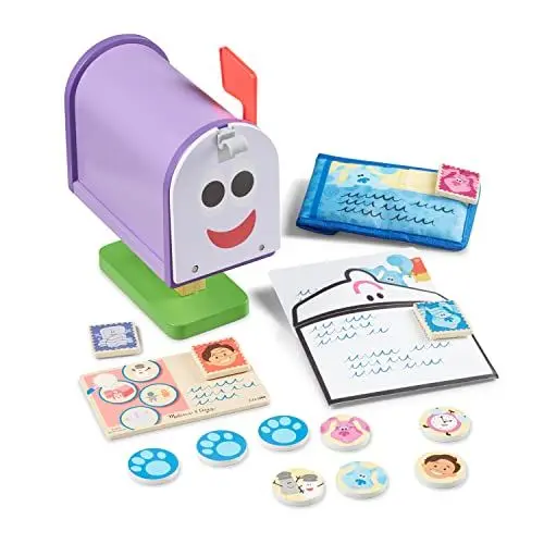 Produktbild: Melissa & Doug | Blue's Clues & You | Briefkasten-Spielset aus Holz | 27 Teile