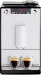 Produktbild: Melitta Solo & Milk - schlanker Kaffeevollautomat mit Milchaufschäumer, Kaffeemaschine mit abnehmbarem Wassertank, für z. B. Kaffee oder Cappuccino, silber
