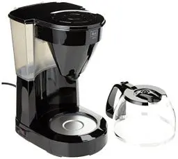 Produktbild: Melitta Easy – Kaffeemaschine mit abnehmbarem Schwenkfilter, Filterkaffeemaschine mit Glaskanne und Tropfstopp, für bis zu 10 Tassen Kaffee, schwarz