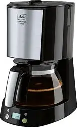 Produktbild: Melitta Enjoy Top Timer - Filterkaffeemaschine - mit Glaskanne - Timer Funktion - Tropfstopp - 10 Tassen - Schwarz (1017-11)
