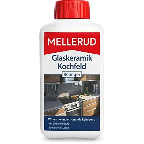 Produktbild: MELLERUD Glaskeramik Kochfeld Reiniger | 1 x 0,5 l | Effizientes Mittel zur Reinigung von Eingebranntem und Verschmutzungen