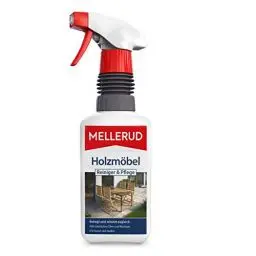 Produktbild: Mellerud Holzmöbel Reiniger & Pflege | 1 x 0,5 l | Kraftvolles Mittel gegen Verschmutzungen auf kleineren Holzflächen im Innen- und Außenbereich