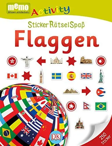 Produktbild: memo Activity. Flaggen: StickerRätselSpaß