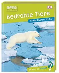 Produktbild: memo Wissen entdecken. Bedrohte Tiere: Panda, Nashorn, Eisbär. Das Buch mit Poster!