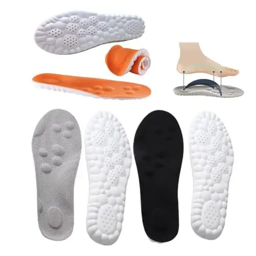 Produktbild: Memory Foam Einlegesohlen,3 Paar Sport Einlegesohlen Komfort Sport Schuheinlagen Ersatz Einlegesohlen 4D Einlegesohlen Orthopädische Einlegesohlen für Wandern,Laufen,Fitnes(39-40 EU 255mm)