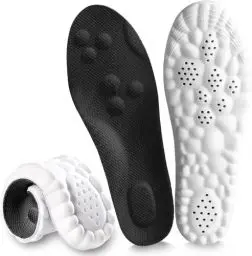 Produktbild: Memory Foam Einlegesohlen Herren Damen Schuheinlagen Schweißfüße Barfußschuhe Einlagen Schuhe Anti Schweiß (Schwarz, 42)
