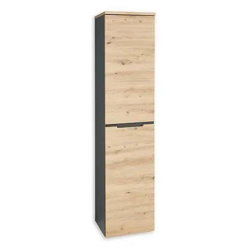Produktbild: MEMPHIS Aktenschrank in Artisan Eiche Optik, Graphit - Moderner Büroschrank - 45 x 197 x 38 cm (B/H/T)