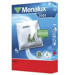 Produktbild: Menalux 3101, 4 Staubsaugerbeutel Synthetik Duraflow, für Miele Complete C2, complete C3, Typ GN, S2, S5, S8, S8310, S8340, Hoover ATC18