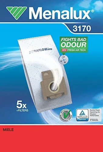 Produktbild: Menalux 3170, Duraflow, 5 Staubbeutel, Weiß