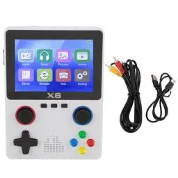 Produktbild: MENDUNER Retro Konsole, Handheld Spielekonsole mit 32G Speicherkarte, Pocket Console, Retro Spielekonsole, Unterstützt 11 Emulatoren, 3,5 Zoll IPS Bildschirm, 2000 mAh (White)