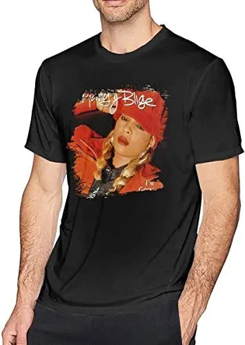 Produktbild: Mens 100% Cotton Tee Print with Mary J Blige My Life Weekends Tops T-Shirts & Hemden(Medium)