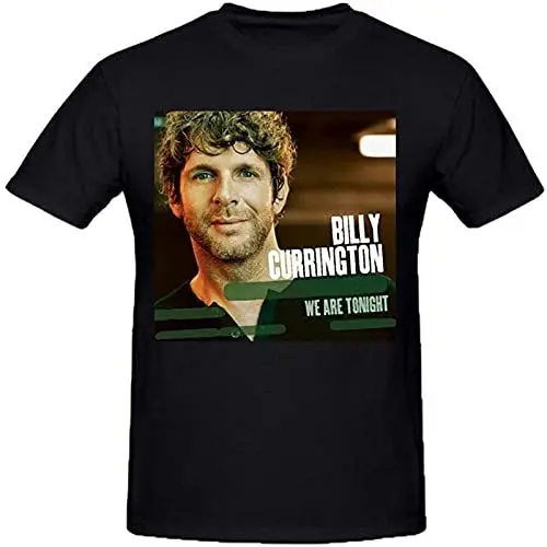 Produktbild: Men's Billy Currington We Are Tonight Custom T Shirts Design Round Neck Black M