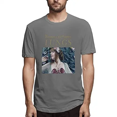 Produktbild: Men's Florence The Machine Lungs Short Sleeve Solid Crew Neck T-Shirt T-Shirts & Hemden(Medium)