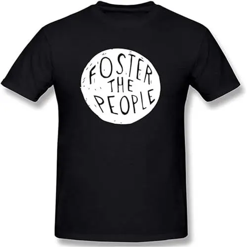 Produktbild: Mens Foster The People Graphic Blouse Short Sleeve Casual T Shirt Black XXXL