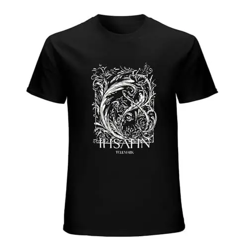 Produktbild: Men's Ihsahn Telemark Shirt Progressive Black Metal Band Short Sleeve T-Shirt Black S