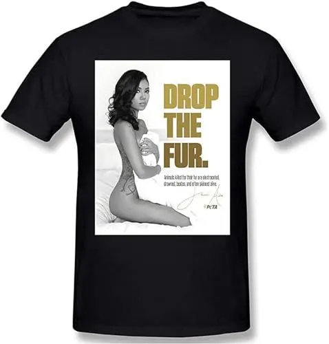 Produktbild: Men's Jhene Aiko Mans T Shirts Short Sleeves Round Neck Tees Summer Casual Tops Black M