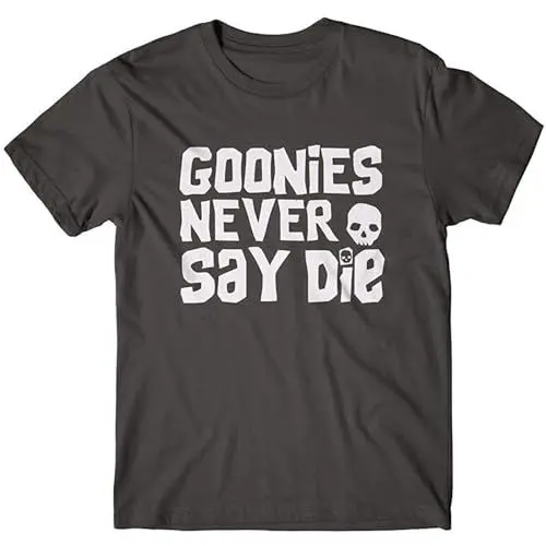 Produktbild: Mens T-Shirt Goonies Never Say Die Shirt 100% Cotton-Graphite Black XXL