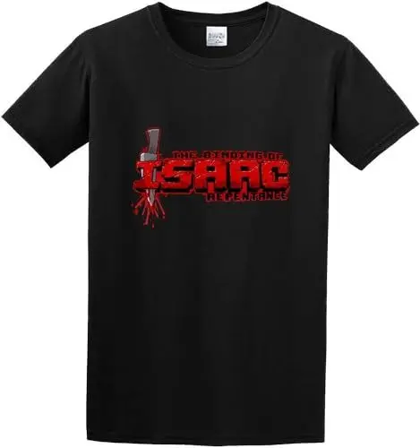 Produktbild: Men's The Binding of Isaac Logo T-Shirt Print Tees Short Sleeve O Neck T-Shirts & Hemden(Large)