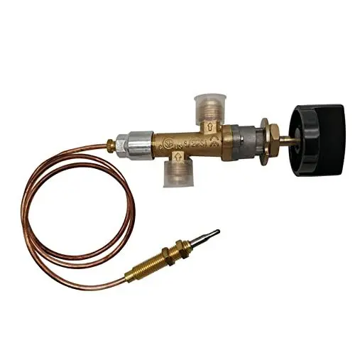 Produktbild: MENSI LPG Kamin Gas Control Cock Ventil mit Thermoelement und Drehknopf