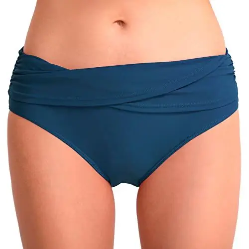 Produktbild: Menstruation Unterhosen Auslaufsichere High Waist Perioden Hose zum Schwimmen Badehose Strömungsabsorption Bikini Hose Absorbierend Postpartum Slips Baumwolle Bikini Slips Period
