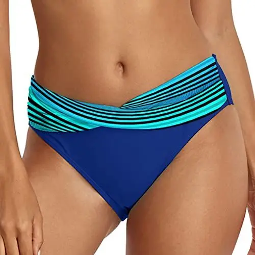 Produktbild: Menstruation Unterhosen Badehose Strömungsabsorption High Waist Auslaufsichere Bikini Hose Perioden Hose zum Schwimmen Baumwolle Period Swimwear Bikini Slips Absorbierend Postpartum