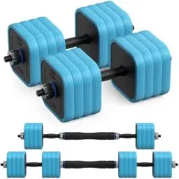 Produktbild: Merach Hanteln Set Kurzhanteln Langhanteln 40KG, Hantel mit Verbindungsstahlrohr Gewichten, 3 in 1 Verstellbar Dumbbell Set,Hantelscheiben, Gewichte, Hantelstangen für Krafttraining,Gymnastik,Zuhause
