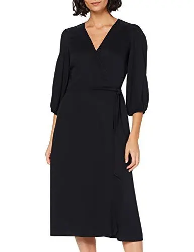 Produktbild: MERAKI Damen Wickelkleid, Schwarz, 34