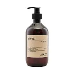Produktbild: Meraki Northern Dawn Handseife Flüssig (490 ml) | Zertifizierte Bio-Seife Flüssig | Hautpflege mit Bio-Mango-Extrakt & Aloe Vera | Seife Nachfüllbeutel im skandinavischen Design