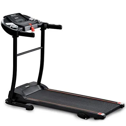 Produktbild: Merax Laufband elektrisches Laufband Klappbar, 1,5Ps, 12 Km/h, 12 Laufprogramme Tablet Halterung USB, AUX and Bluetooth connectivity and LED Display, 133 * 63 * 106 cm
