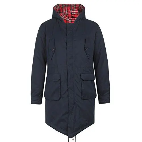 Produktbild: Merc of London Herren Tobias Parka Mantel, Blau (Navy), XX-Large (Herstellergröße: XXL)