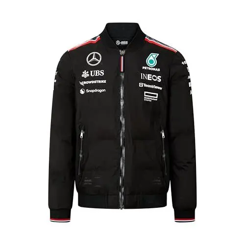 Produktbild: MERCEDES AMG PETRONAS F1 Herren 2024 Team Isolierte Bomberjacke - Schwarz - Größe: M