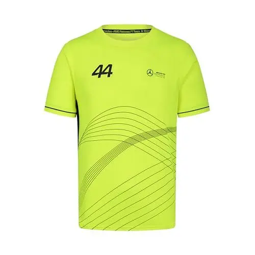 Produktbild: MERCEDES AMG PETRONAS F1 Herren Lewis Hamilton Sportliches Tshirt - Neon - Größe: XL