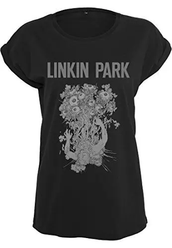 Produktbild: MERCHCODE Damen Ladies Linkin Park Eye Guts Tee T shirt, Schwarz, XS EU