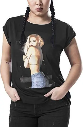 Produktbild: Merchcode Damen MC012-Ladies Rita Ora Topless Tee 1012_t-Shirt Kurzarm, Black, L