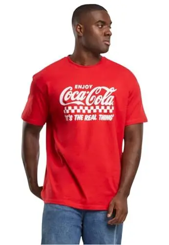 Produktbild: Merchcode Men's MC1058-Coca Cola Enjoy Coke Oversize Tee T-Shirt, cityred, S