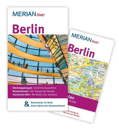 Produktbild: MERIAN live! Reiseführer Berlin: Mit Kartenatlas im Buch und Extra-Karte zum Herausnehmen