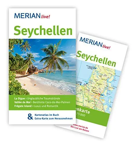 Produktbild: MERIAN live! Reiseführer Seychellen: MERIAN live! - Mit Kartenatlas im Buch und Extra-Karte zum Herausnehmen