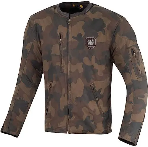 Produktbild: Merlin Covert Camo Motorrad Wachsjacke (Brown,M)